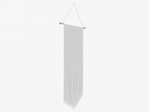 Wall pennant tall 3D 模型
