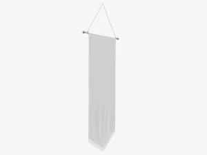 Wall pennant tall 3D Model