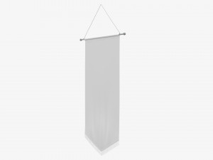 Wall pennant tall 3D 模型
