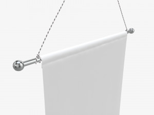 Wall pennant tall 3D 模型