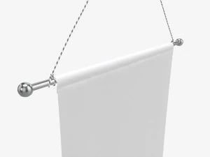 Wall pennant tall 3D Model