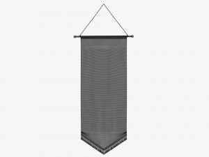 Wall pennant tall 3D 模型