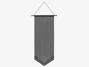 Wall pennant tall 3D Model