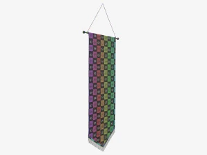 Wall pennant tall 3D Model