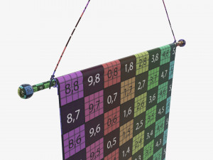 Wall pennant tall 3D 模型