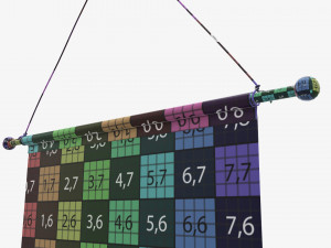 Wall pennant tall 3D 模型