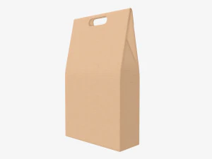 Wine three bottle display packaging 3D Model