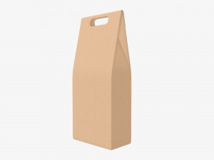Wine two bottle display packaging 3D मॉडल