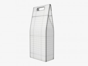 Wine two bottle display packaging 3D मॉडल