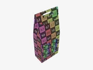 Wine two bottle display packaging 3D मॉडल