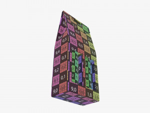 Wine two bottle display packaging 3D मॉडल