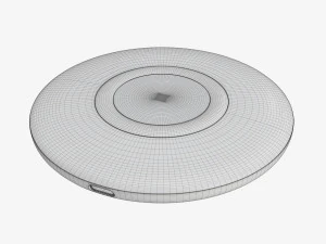 Kablosuz hızlı şarj pedi 3D Model