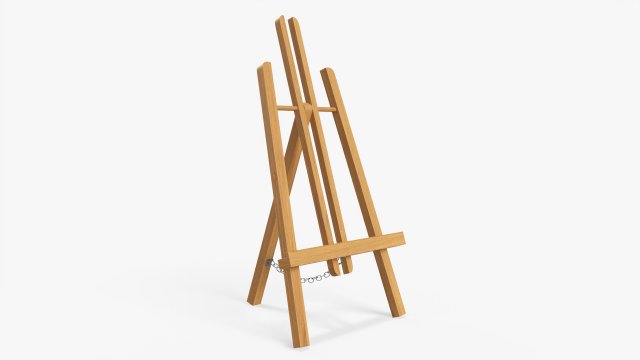 Wooden easel 3D-Modell .c4d .max .obj .3ds .fbx .stl .blend 