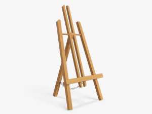 木製イーゼル 3Dモデル