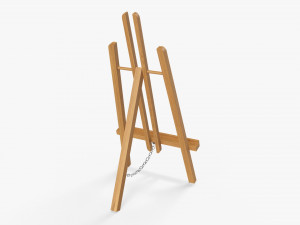 Wooden easel 3D-Modell
