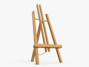 Wooden easel 3D-Modell