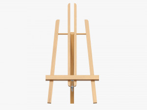 Wooden easel 3D-Modell