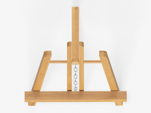 Wooden easel 3D-Modell
