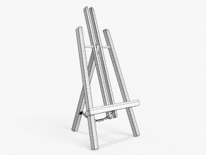 Wooden easel 3D-Modell