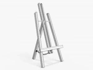 Wooden easel 3D Model