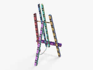 Wooden easel 3D Model