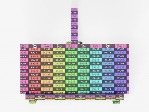 Wooden easel with painting 01 Modelo 3D