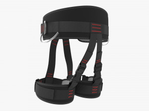 Adjustable climbing harness Model 3D
