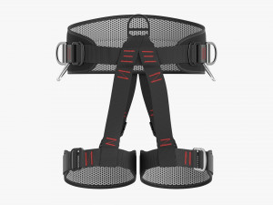 Adjustable climbing harness Model 3D