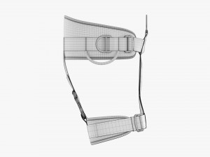 Adjustable climbing harness Model 3D