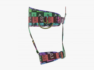 Adjustable climbing harness Model 3D