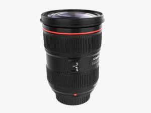 Canon DSLR EF 24-70mm f28L II USM Lens 3D Model
