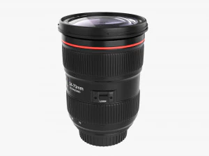 Canon DSLR EF 24-70mm f28L II USM Lens 3D Model