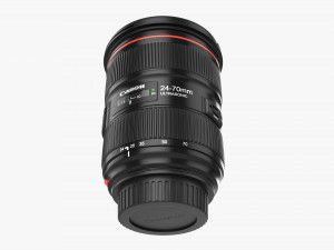 Canon DSLR EF 24-70mm f28L II USM Lens Modelo 3D