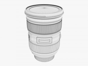 Canon DSLR EF 24-70mm f28L II USM Lens Modelo 3D