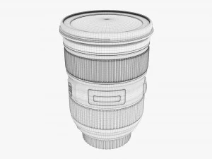 Canon DSLR EF 24-70mm f28L II USM Lens 3D Model