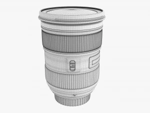 Canon DSLR EF 24-70mm f28L II USM Lens 3D Model