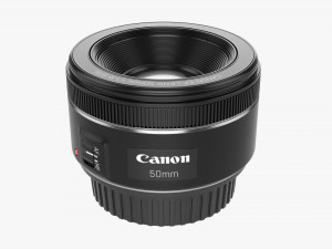 Canon DSLR EF 50mm f18 STM Lens 3D Model