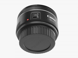 Canon DSLR EF 50mm f18 STM Lens Model 3D