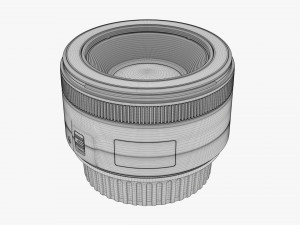 Canon DSLR EF 50mm f18 STM Lens Model 3D