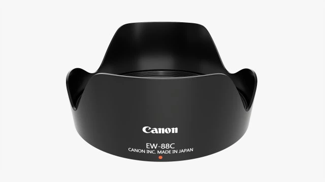 EF 24-70mm f28L II USM लेंस के लिए Canon EW-88C ट्यूलिप लेंस हुड 3D मॉडल .c4d .max .obj .3ds .fbx .stl .blend 