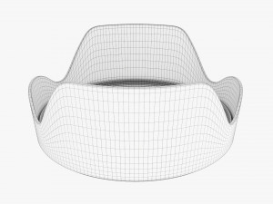 Canon EW-88C Tulip Lens Hood for EF 24-70mm f28L II USM Lens 3D Model