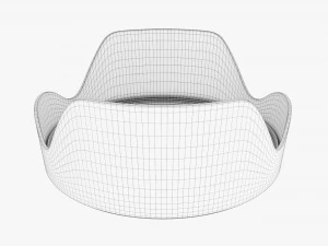 EF 24-70mm f28L II USM लेंस के लिए Canon EW-88C ट्यूलिप लेंस हुड 3D मॉडल