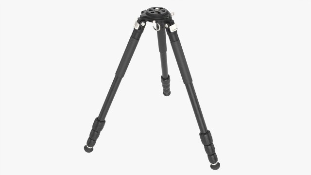 Carbon fiber camera tripod 02 3D Model .c4d .max .obj .3ds .fbx .stl .blend 