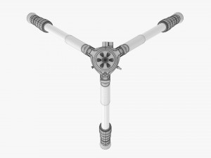 Carbon fiber camera tripod 02 3D Model