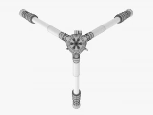 Carbon fiber camera tripod 02 3D Model