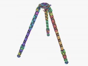 Carbon fiber camera tripod 02 3D Model