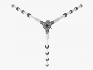 Carbon fiber camera tripod 03 Model 3D