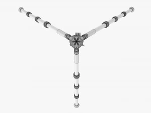 Carbon fiber camera tripod 03 3D Model