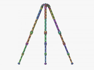 Carbon fiber camera tripod 03 Model 3D