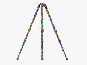 Carbon fiber camera tripod 03 3D Model